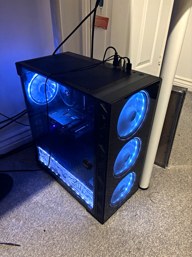 Black gaming desktop tower - gaming,