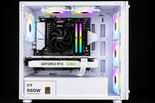 White rgb gaming ryzen 5 - pc,