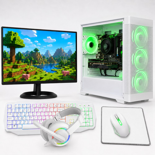 Fast gaming white computer - fast, pc