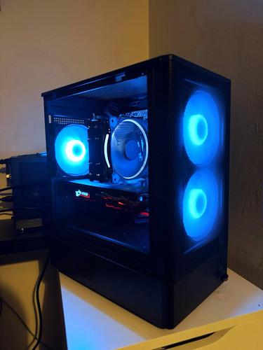 Black red gaming ryzen - black, pc